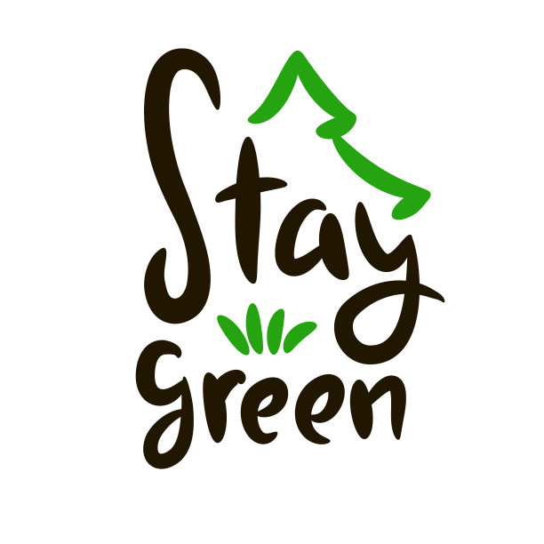 保持绿色——励志名言手绘图片下载