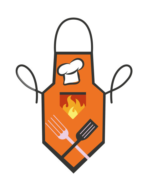 厨房围裙颜色鲜艳，有口袋和图片下载