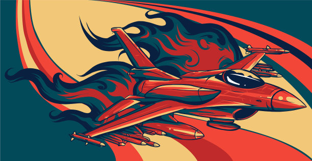 战斗机上色图片下载