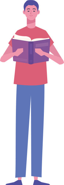 男性读者读书立德图片下载