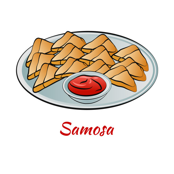 集美味和著名的印度美食于一体图片下载