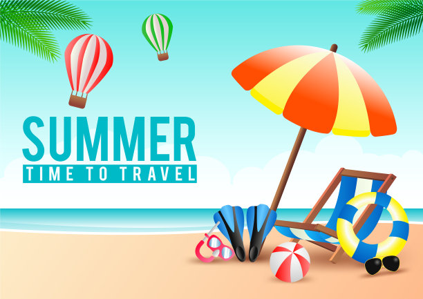 夏季特价提供横幅装饰元素与图片下载