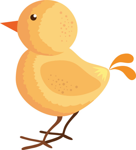 可爱的小鸡动物角色图片下载
