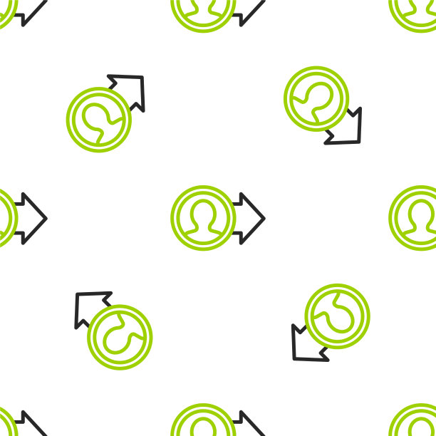 Line job promotion icon孤立无缝模式图片下载