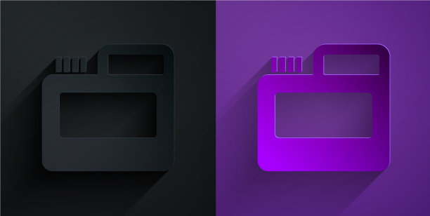 剪纸颜料水粉罐染料图标孤立图片下载