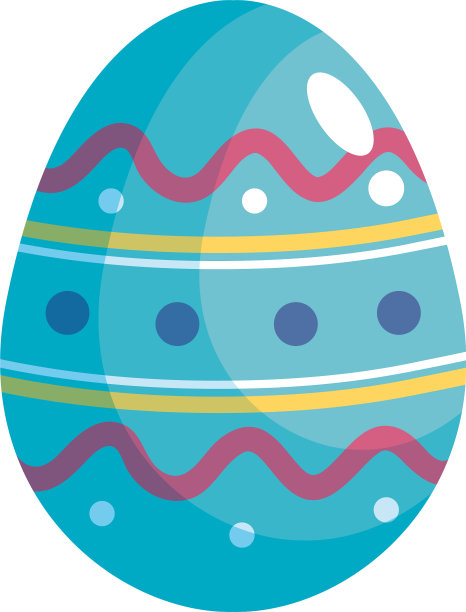 复活节快乐庆祝蓝蛋画图片下载