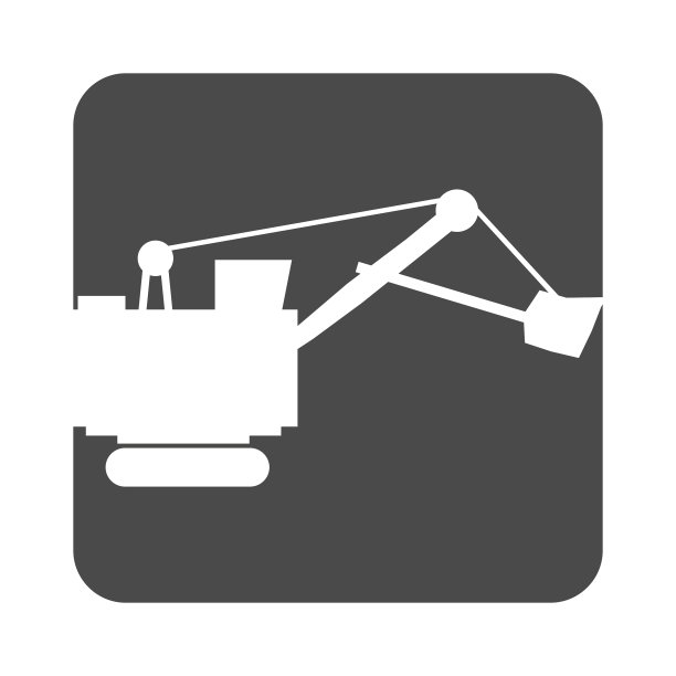 平挖掘机图标图片下载