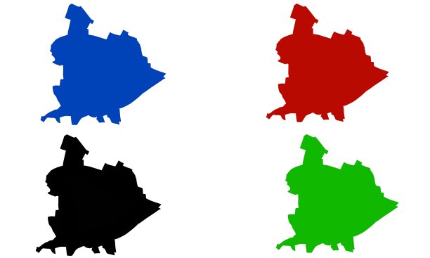 英国利奇菲尔德市的剪影地图图片下载