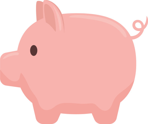 小猪存钱经济孤立图标图片下载