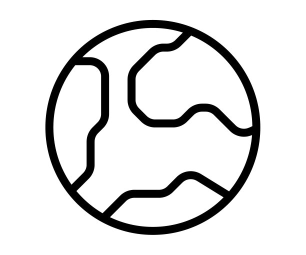 地球全球世界单孤立与图标图片下载