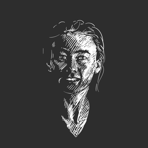 肖像快乐正面微笑女人白色图片下载