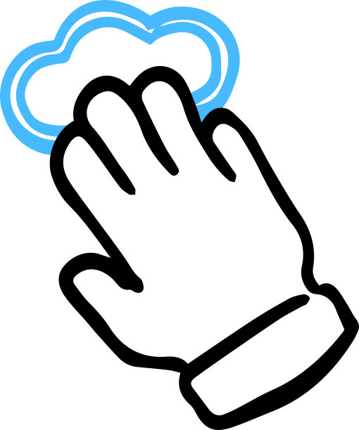 用钢笔绘制的触摸手势集图片下载