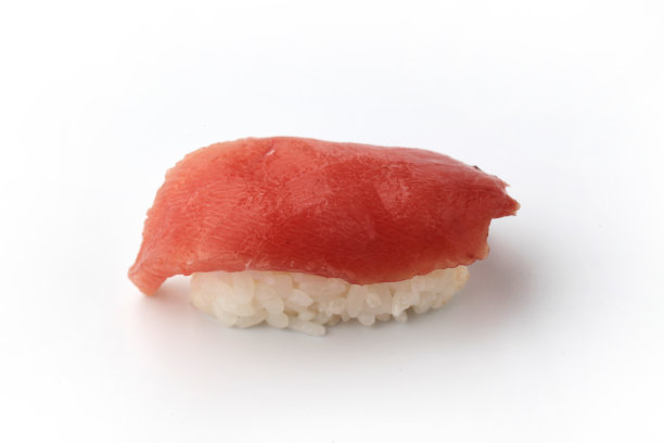 寿司金枪鱼孤立在白色背景图片下载
