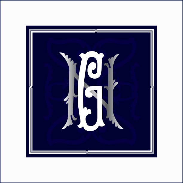 豪华标志集书法Monogram设计图片下载