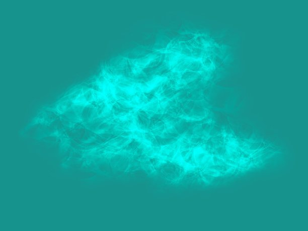 青绿色的心。水结构模拟图片下载