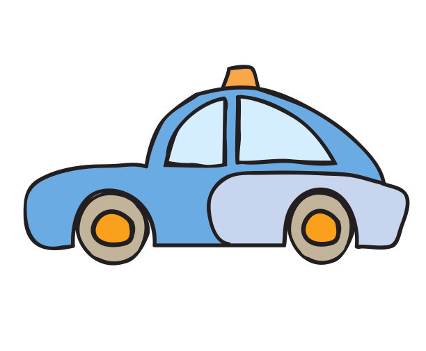 矢量玩具卡通草图物体元素复古的汽车图片图片下载