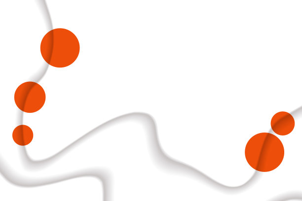 抽象的背景与彩色剪纸形状。设计海报，横幅，卡片。白色和橙色的抽象圆形插图。3D纸图像与明亮的颜色微妙的混合。本空间图片下载