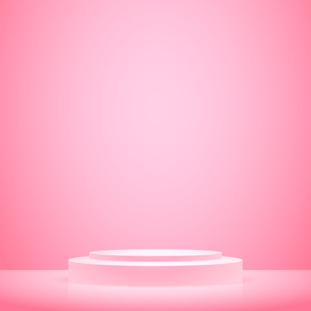 大红色工作室，平台与照明-矢量图片下载