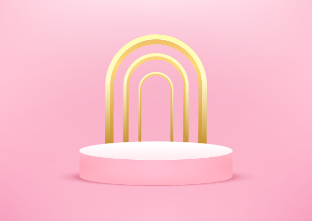 空讲台工作室粉红色背景产品图片下载