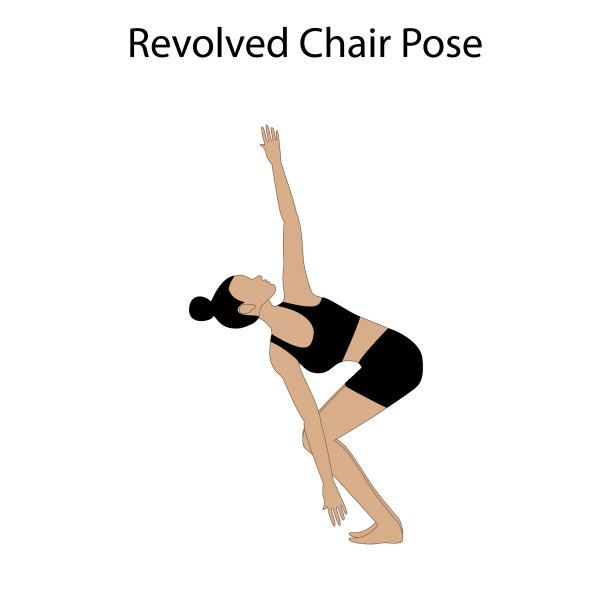 旋转椅式瑜伽锻炼健康图片下载