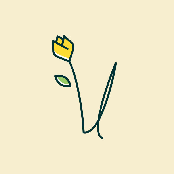 最初的郁金香花v图片下载