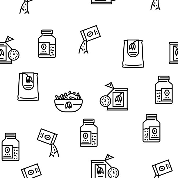 燕麦营养无缝模式图片下载