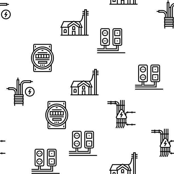 电气安装工具图标设置图片下载