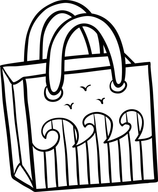 涂色书沙滩包图片下载