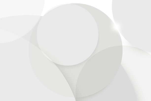 抽象的白色几何圆造型技术图片下载