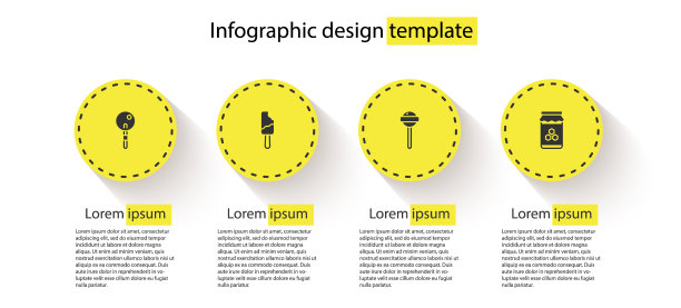 设置棒棒糖冰淇淋和罐子蜂蜜图片下载