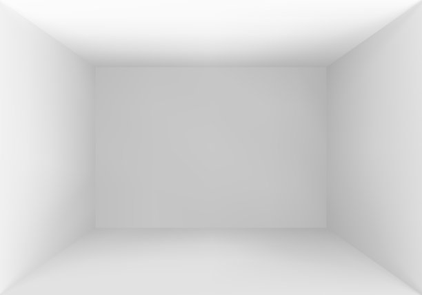 空盒子顶视图白色工作室内部图片下载