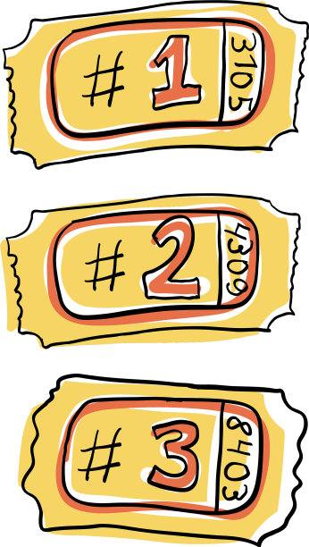 三票电影主题涂鸦元素图片下载