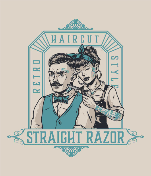 理发店的标识图片下载