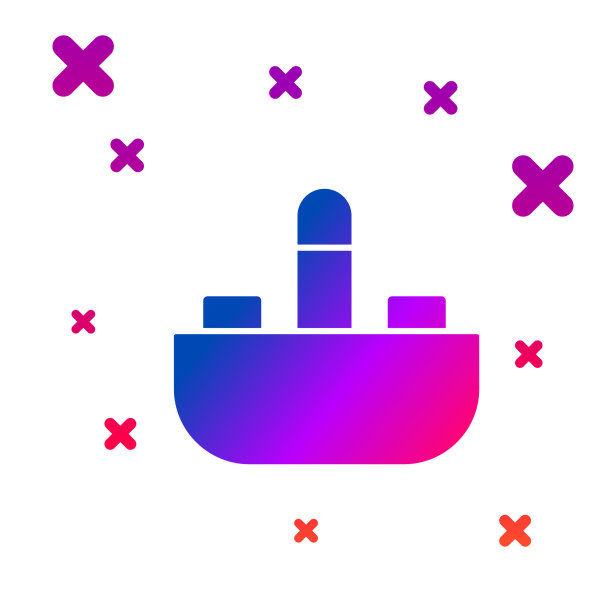 彩色面盆与水龙头图标隔离图片下载