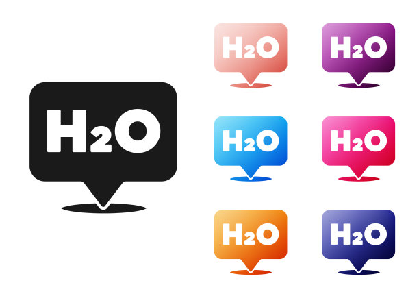 黑色的水滴化学式为h2o形图片下载