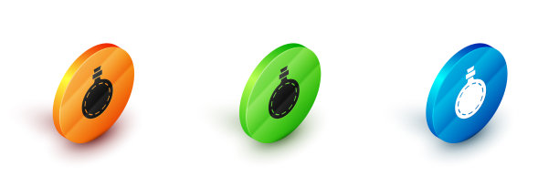 等距水壶水壶图标孤立图片下载