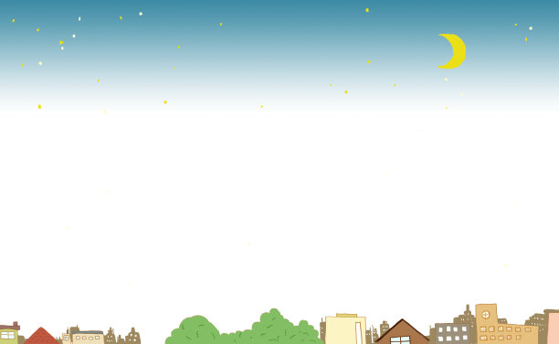 住宅区的夜景。图片下载