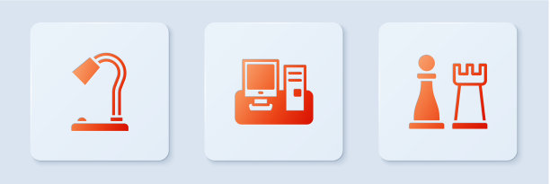 用键盘设置显示器、台灯和象棋图片下载