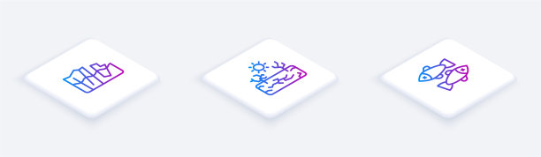 设冰川融化和干旱等距线图片下载