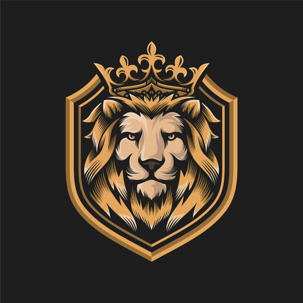 豪华狮子王标志模板图片下载