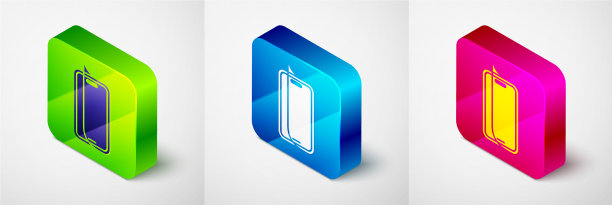 智能手机的等距玻璃屏幕保护器图片下载