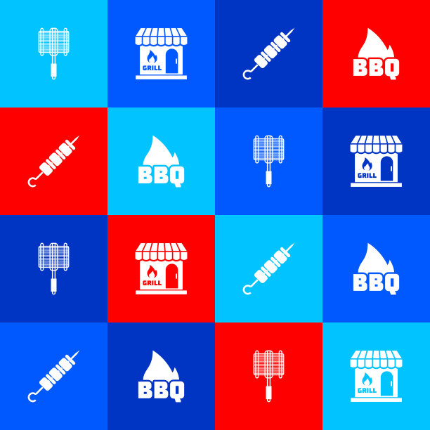 集烧烤钢格购物楼图片下载