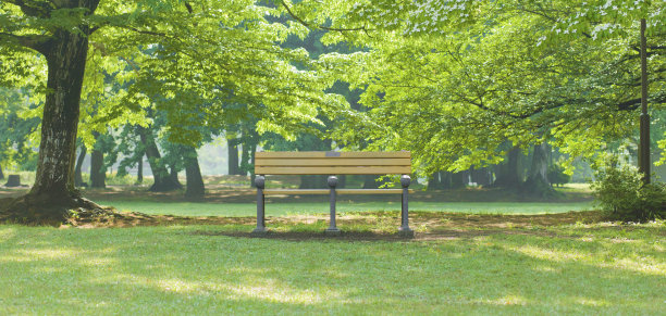 公园的长椅上图片下载