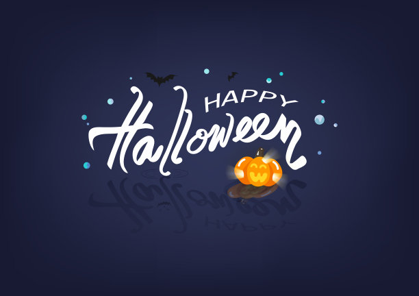 万圣节快乐横幅标志海报液体图片下载