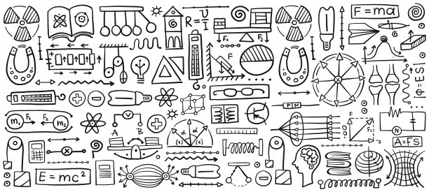 物理图标符号和图案符号无缝衔接图片下载