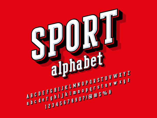 复古字体。图片下载