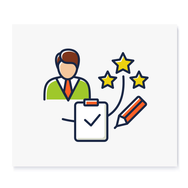 个人评估彩色图标图片下载