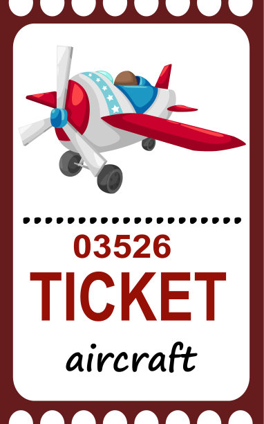 孤立的飞机机票图片下载