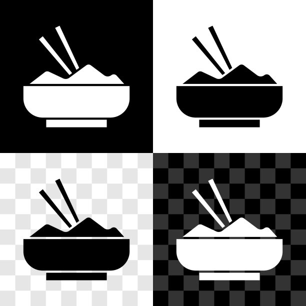 把米饭放在碗里，用筷子分开图片下载