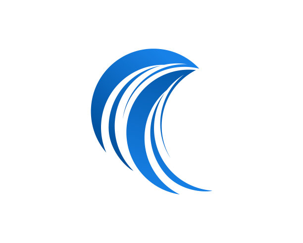 水波标志抽象设计模板图片下载